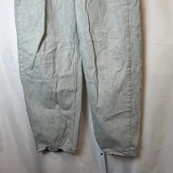 BDG Urban Outfitters Women's Barrel Leg Jeans Light Wash Denim 31W Baggy Relaxed - Picture 6 of 6